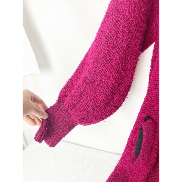 Vtg SideEffects SM Acrylic Popcorn Long Cardigan - Picture 3 of 8